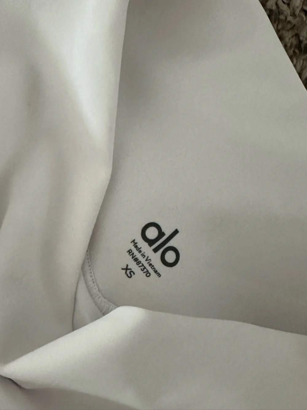 ALO Yoga White Pleated Mini Skirt